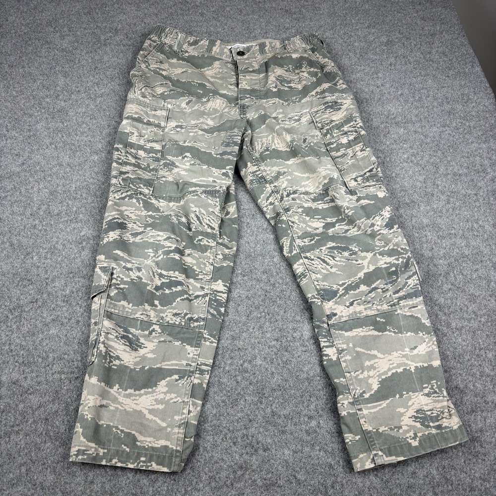 US Air Force Cargo Combat Pants Mens 34x30 Digital Camo Military ABU Utility EUC